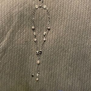 Brighton double chain necklace lowest point is about 20 inch